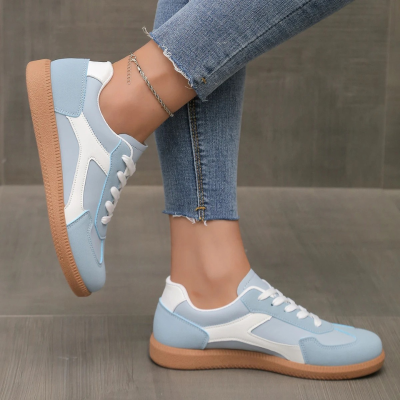 Livia | Lifestyle Sneakers – Vintage Leather Low-Top Shoes for Womena TARHUS