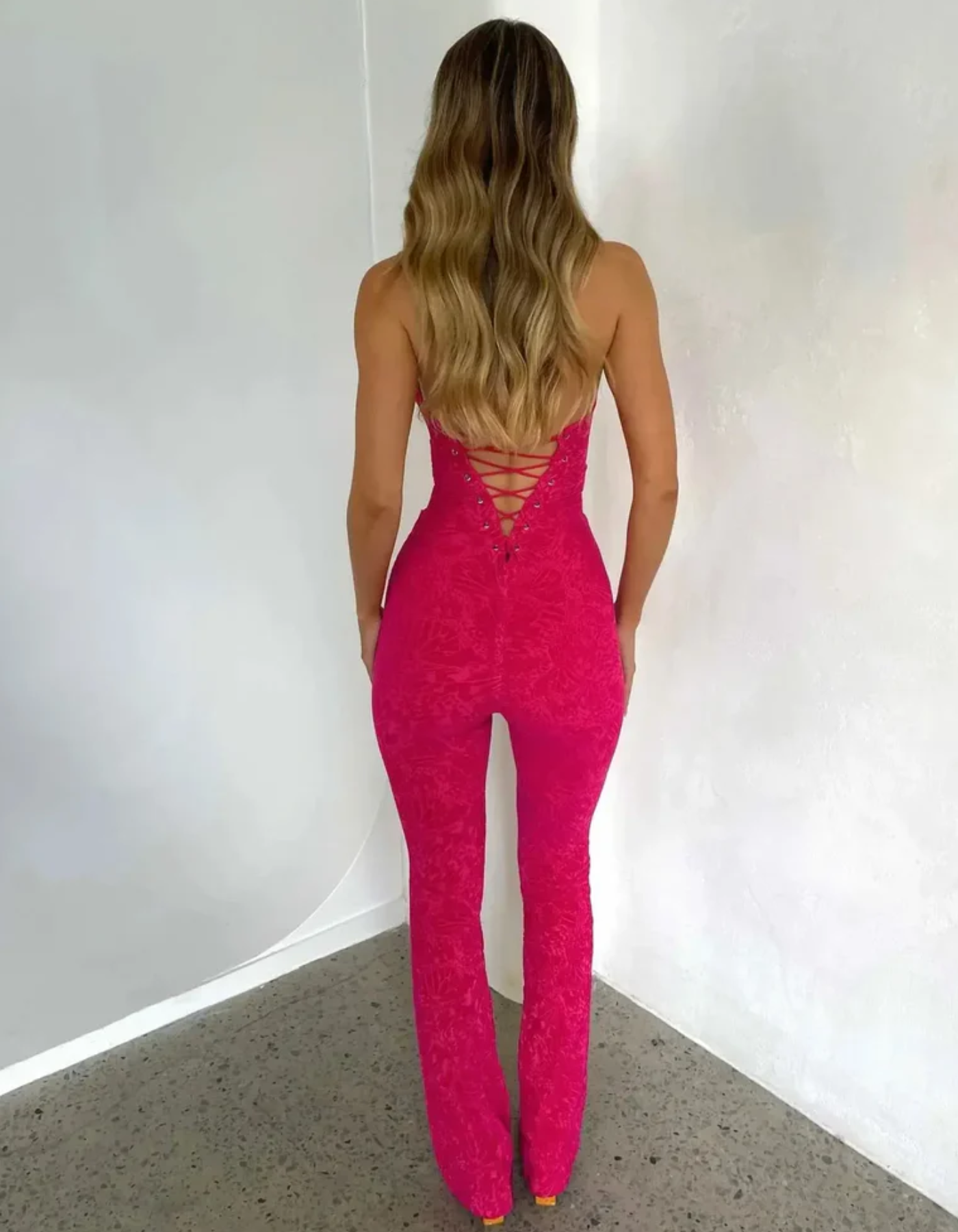 Lace Jumpsuit – Strappy Corset Detailing & Sultry Elegance | Vittoria TARHUS