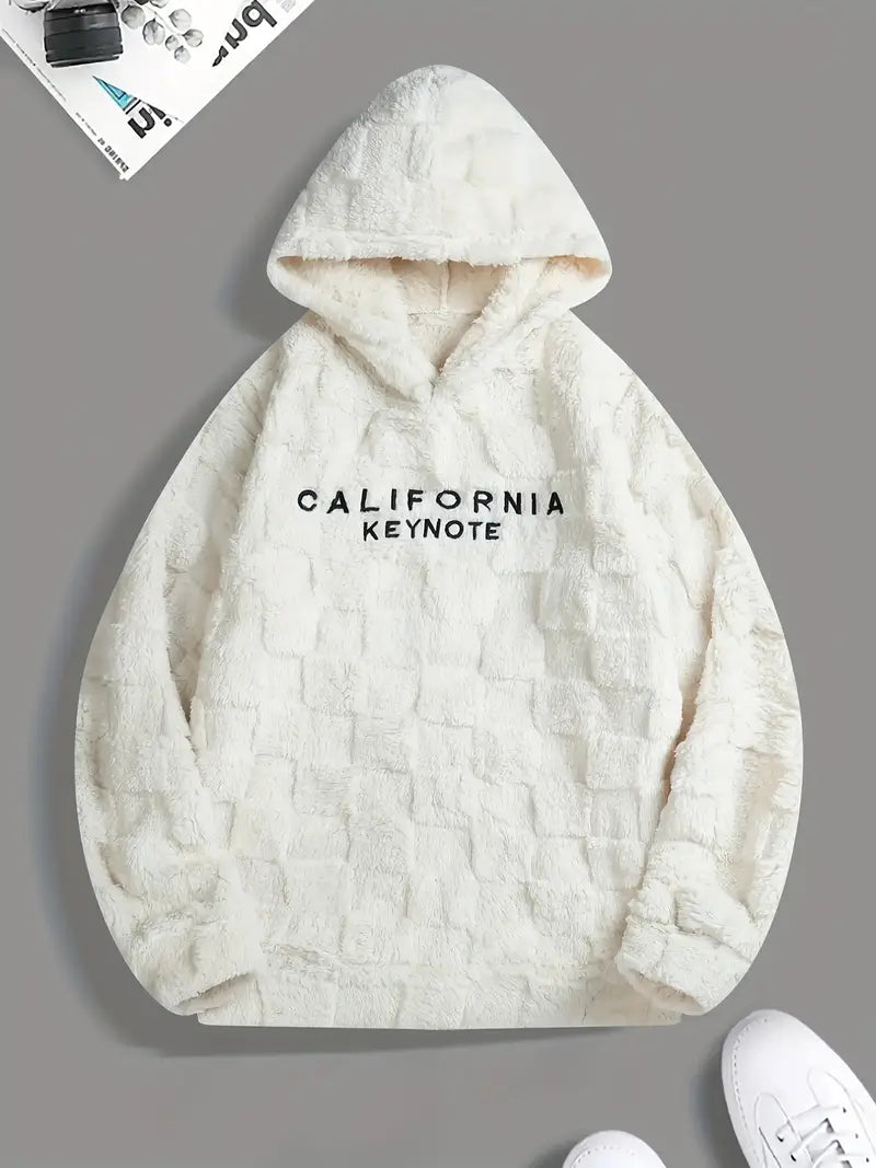 California Fluffy Oversized Hoodie – Ultra-Soft Fleece for Men