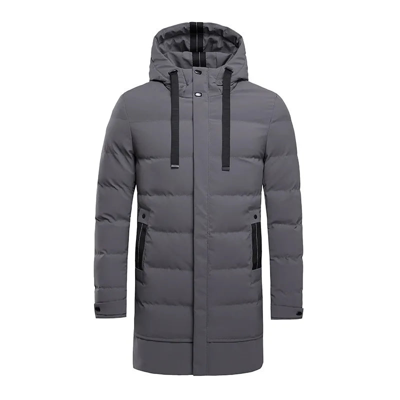 Men’s Longline Puffer Down Jacket – Ultimate Warmth