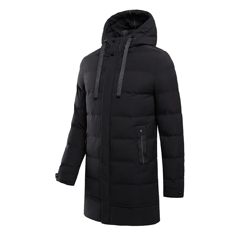 Men’s Longline Puffer Down Jacket – Ultimate Warmth