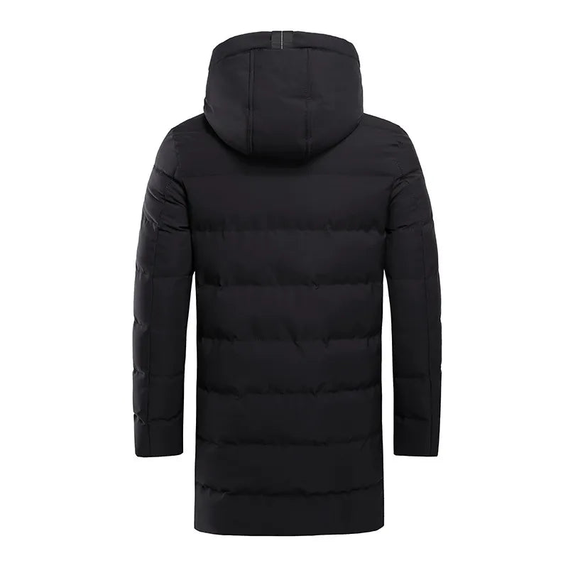 Men’s Longline Puffer Down Jacket – Ultimate Warmth