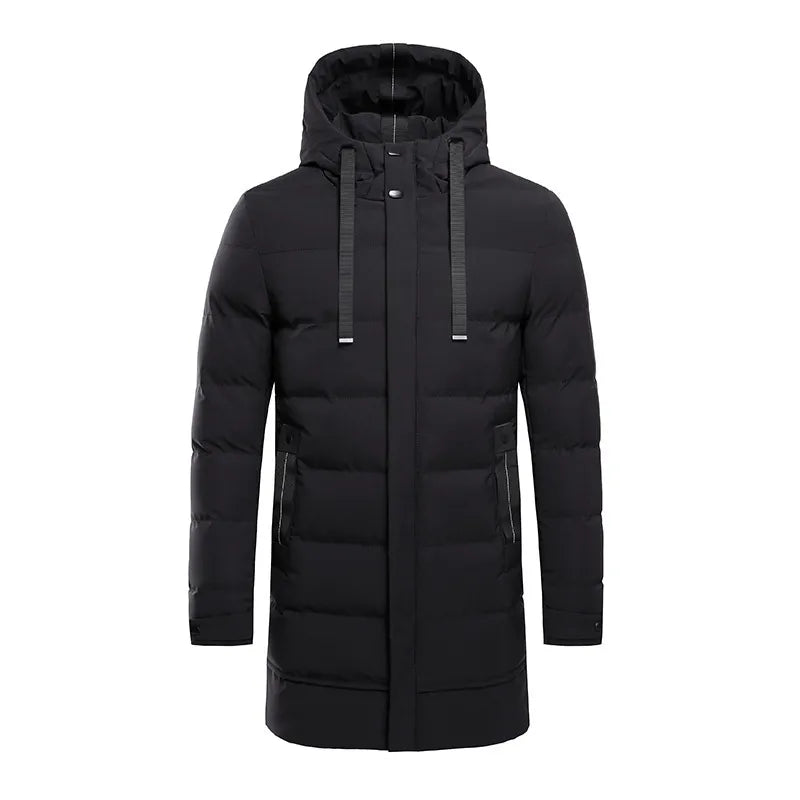 Men’s Longline Puffer Down Jacket – Ultimate Warmth