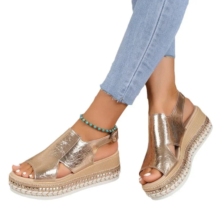 Kelly™ | Fashionable Open Toe Wedge Heel Walking Sandals