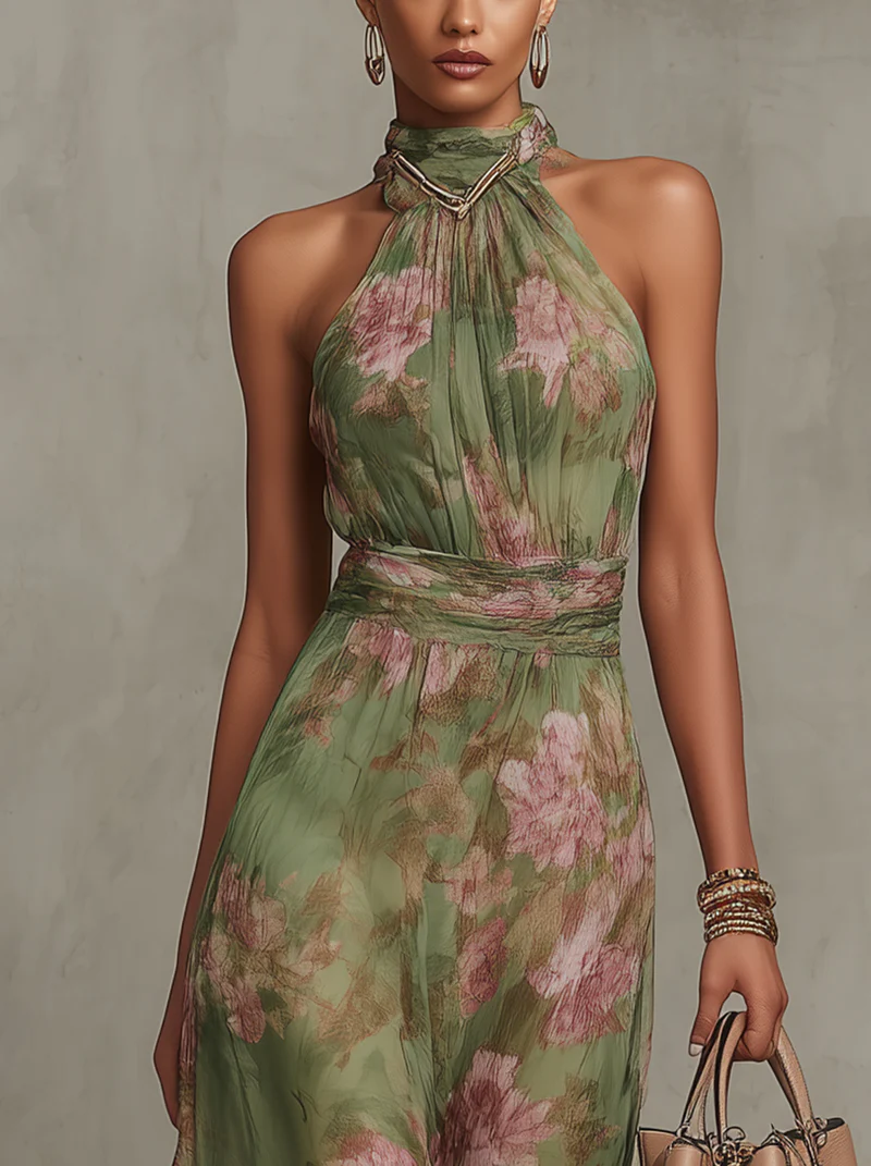 Sophie | Elegant Floral Summer Dress TARHUS  Floral Dresses