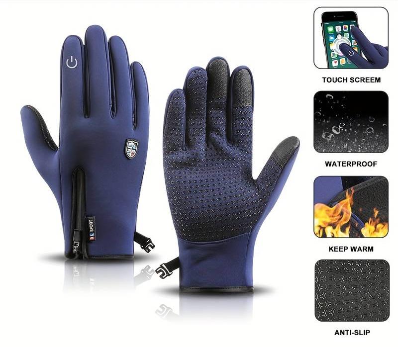 Outdoor Heated Gloves | Windproof & Waterproof – Plus Velvet Warmth TARHUS
