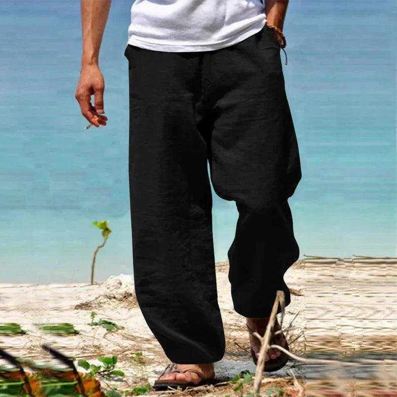 Mailand | Leinenhose Herren - Klassischer Schnitt, Atmungsaktiv und Langlebig TARHUS  Pants
