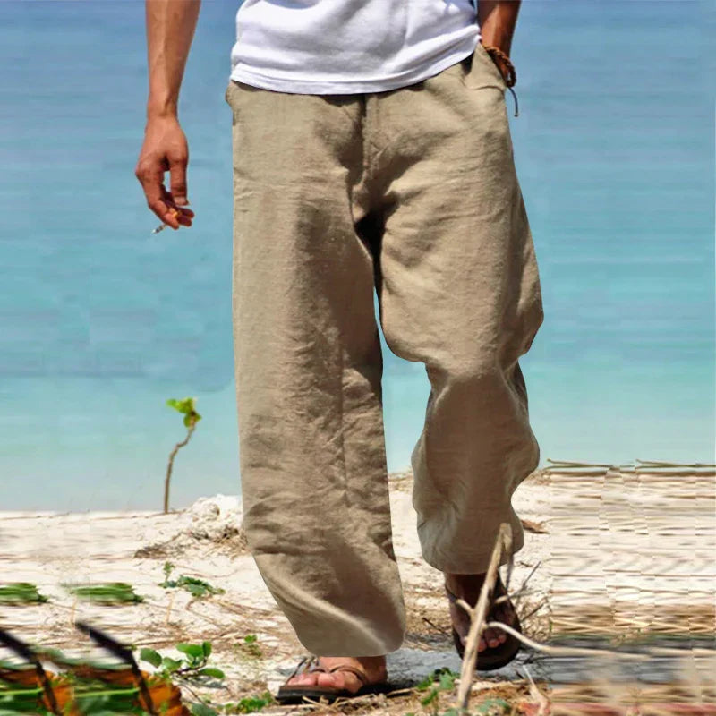 Mailand | Leinenhose Herren - Klassischer Schnitt, Atmungsaktiv und Langlebig TARHUS  Pants