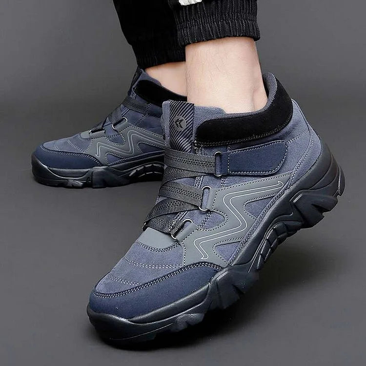 Orthopedic Shoes Men Anti-collision Hiking Ankle Sneakers Suede Outdoor
