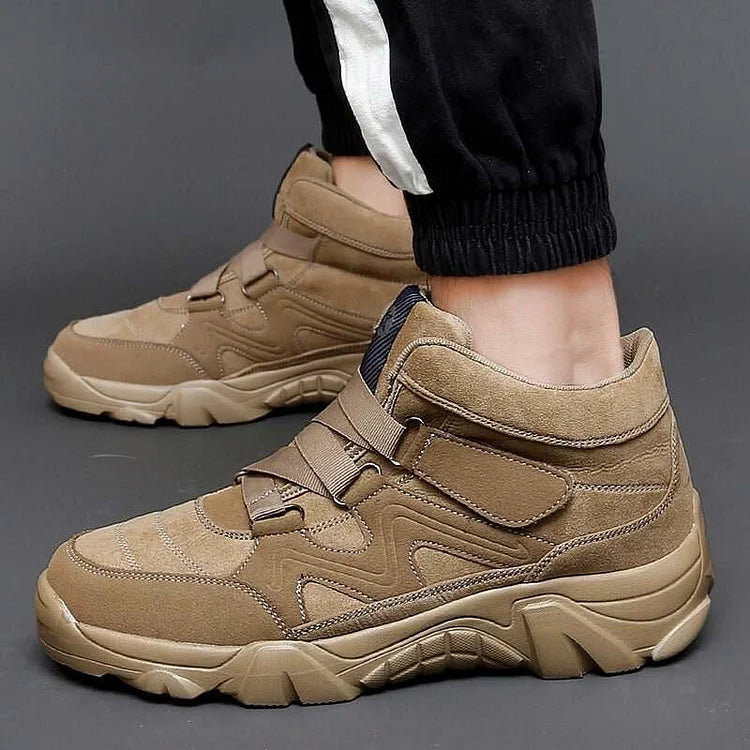 Orthopedic Shoes Men Anti-collision Hiking Ankle Sneakers Suede Outdoor