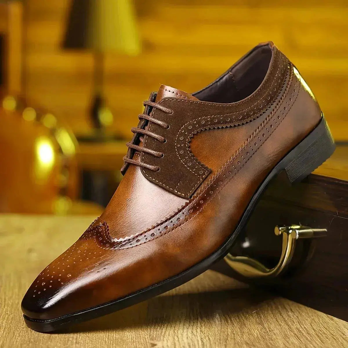 Oliver | Refined Brown Dress Shoes Brogue Oxford TARHUS  Clothing & Accessories