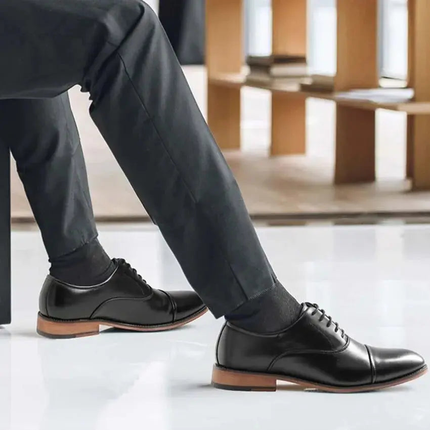 Bruno | Classic Brown Dress Shoes Cap-Toe Oxford TARHUS  Clothing & Accessories