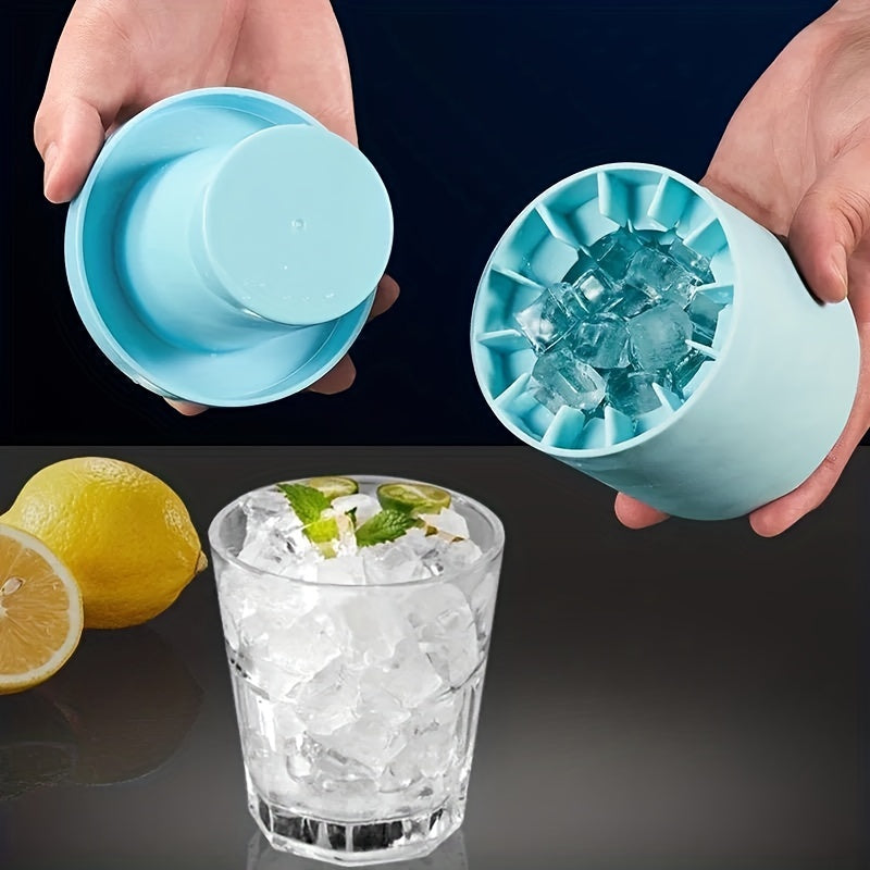 [Up to 60 Easy-Release Cubes] 1pc, Make Perfectly-Shaped Ice Cubes With This Easy-Release Silicone Ice Cube Mold - Holds Up To 60 Cubes! Kitchen Accessories TARHUS