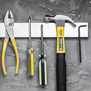 Magnetic Knife & Tool Holder – Wall-Mounted Stainless Steel Strip for Kitchen Utensils, Tools & Garage Storage - TARHUS