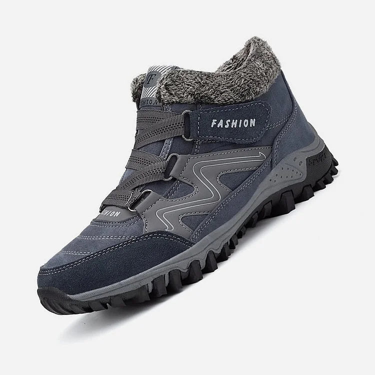 Orthopedic Shoes Men Anti-collision Hiking Ankle Sneakers Suede Outdoor