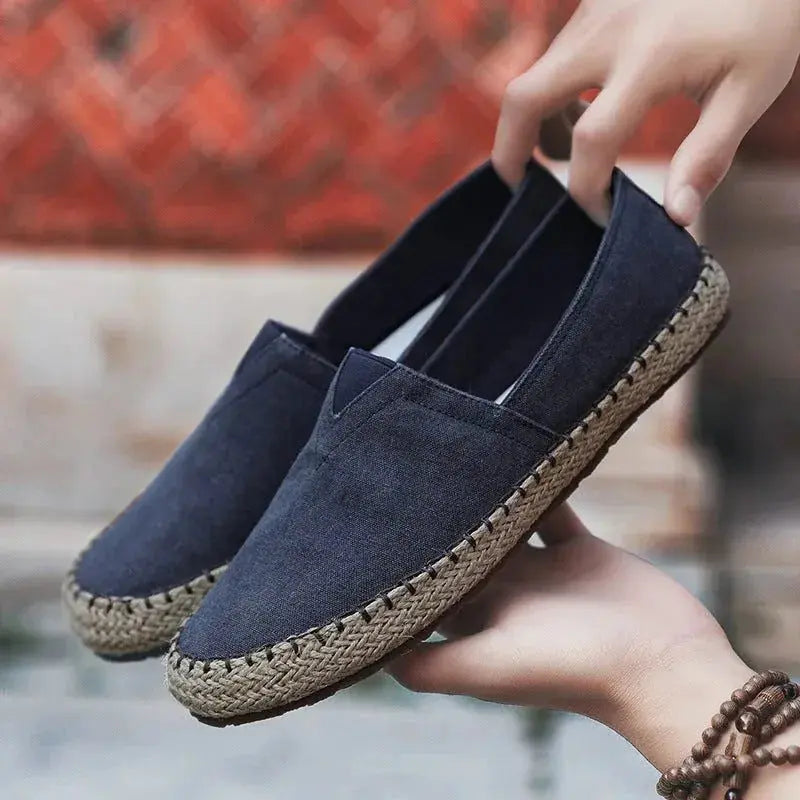 Roman | Canvas Slip-On Espadrilles with Rope Sole TARHUS  Clothing & Accessories