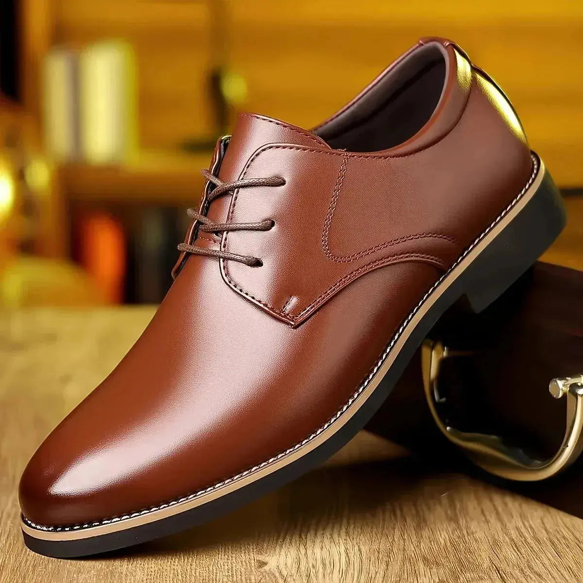 Chris | Classic Brown Dress Shoes Lace-Up Oxford TARHUS  Clothing & Accessories
