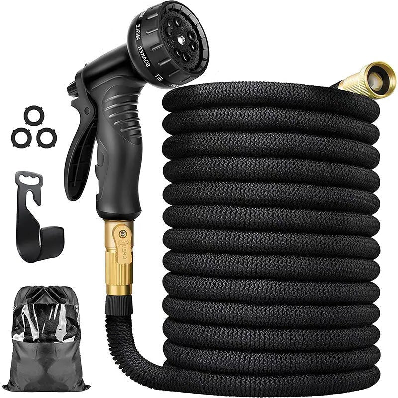 Expandable Garden Hose – Lightweight Flexible Water Hose with 8-Function Nozzle & Leak-Proof Connector - TARHUS