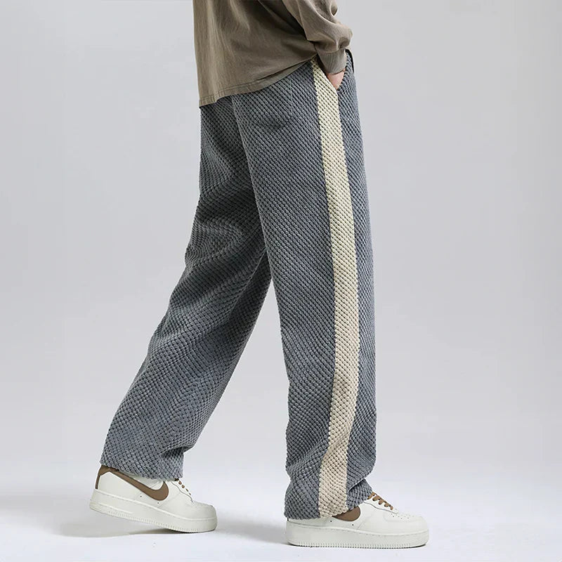 Ludovic - Hype embossed corduroy jogging pants