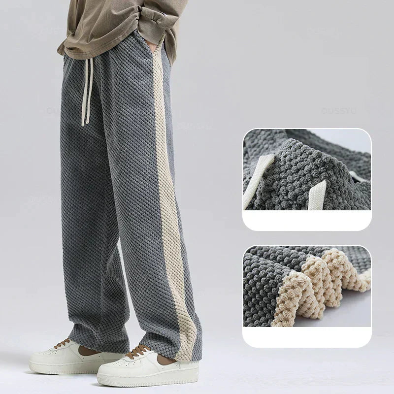 Ludovic - Hype embossed corduroy jogging pants