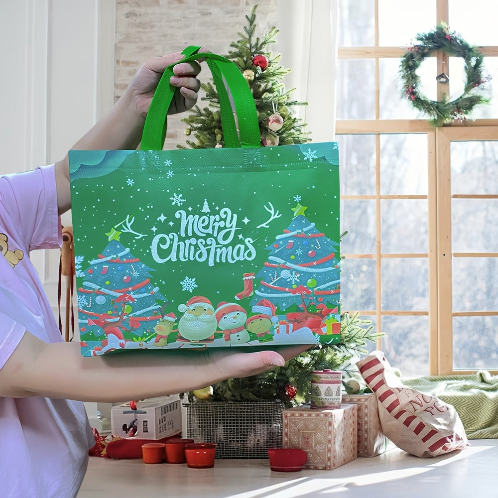 Large Reusable Christmas Gift Bags with Handles – Festive Non-Woven Holiday Totes TARHUS