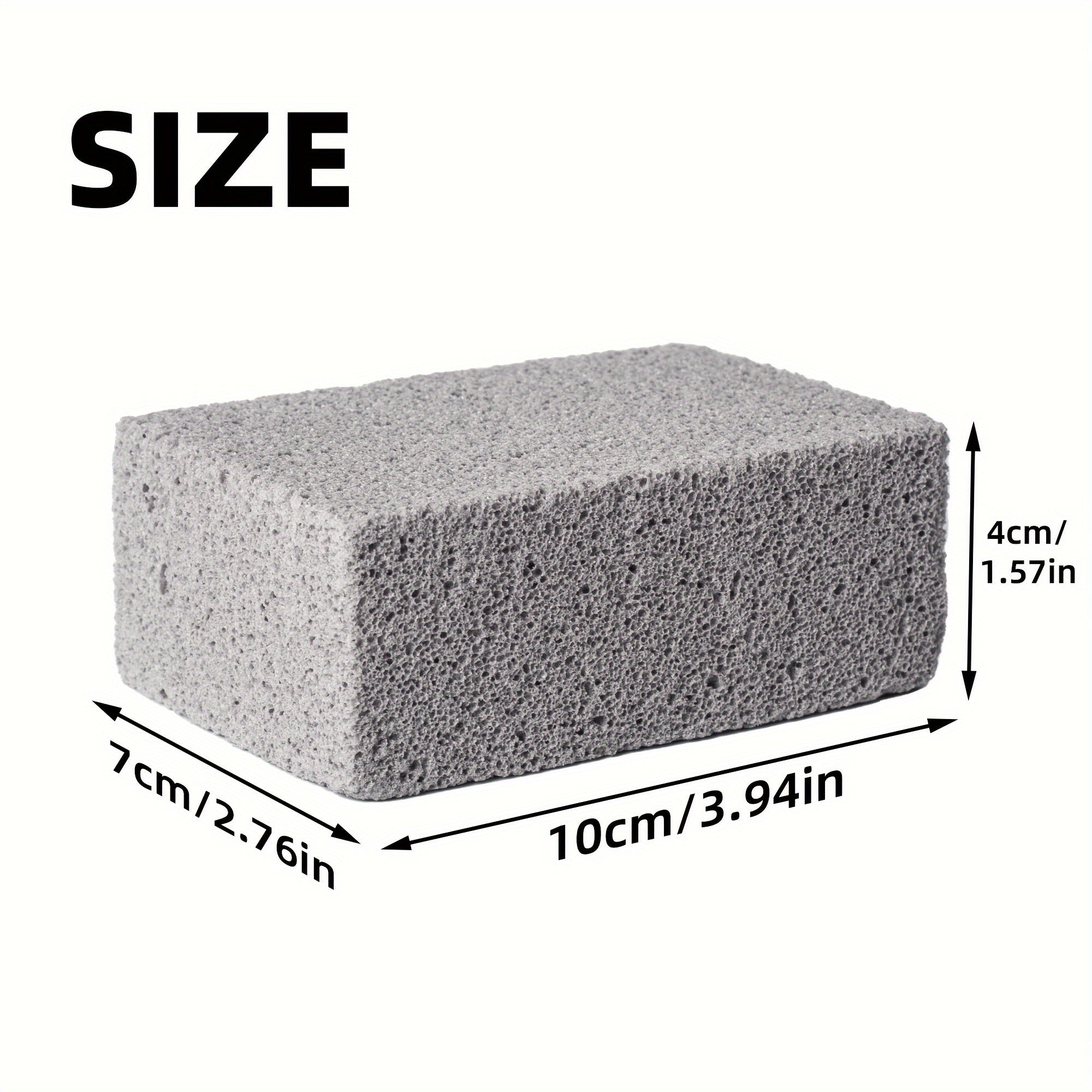BBQ Grill Cleaning Brick - Pumice Stone for Barbecue Rack & Outdoor Kitchen, Non-Scratch, Easy to Shred, Essential BBQ Tool, Grill Cleaning Brick TARHUS