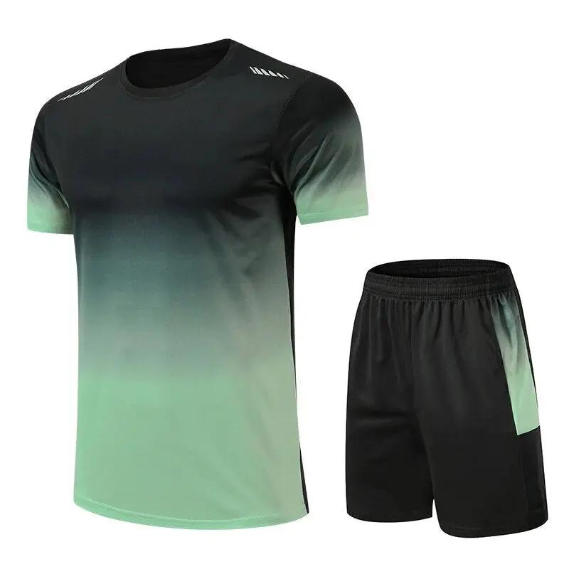 Two-Piece Sportswear Set for Men – Gradient Print & Performance Comfort TARHUS  Sportset man