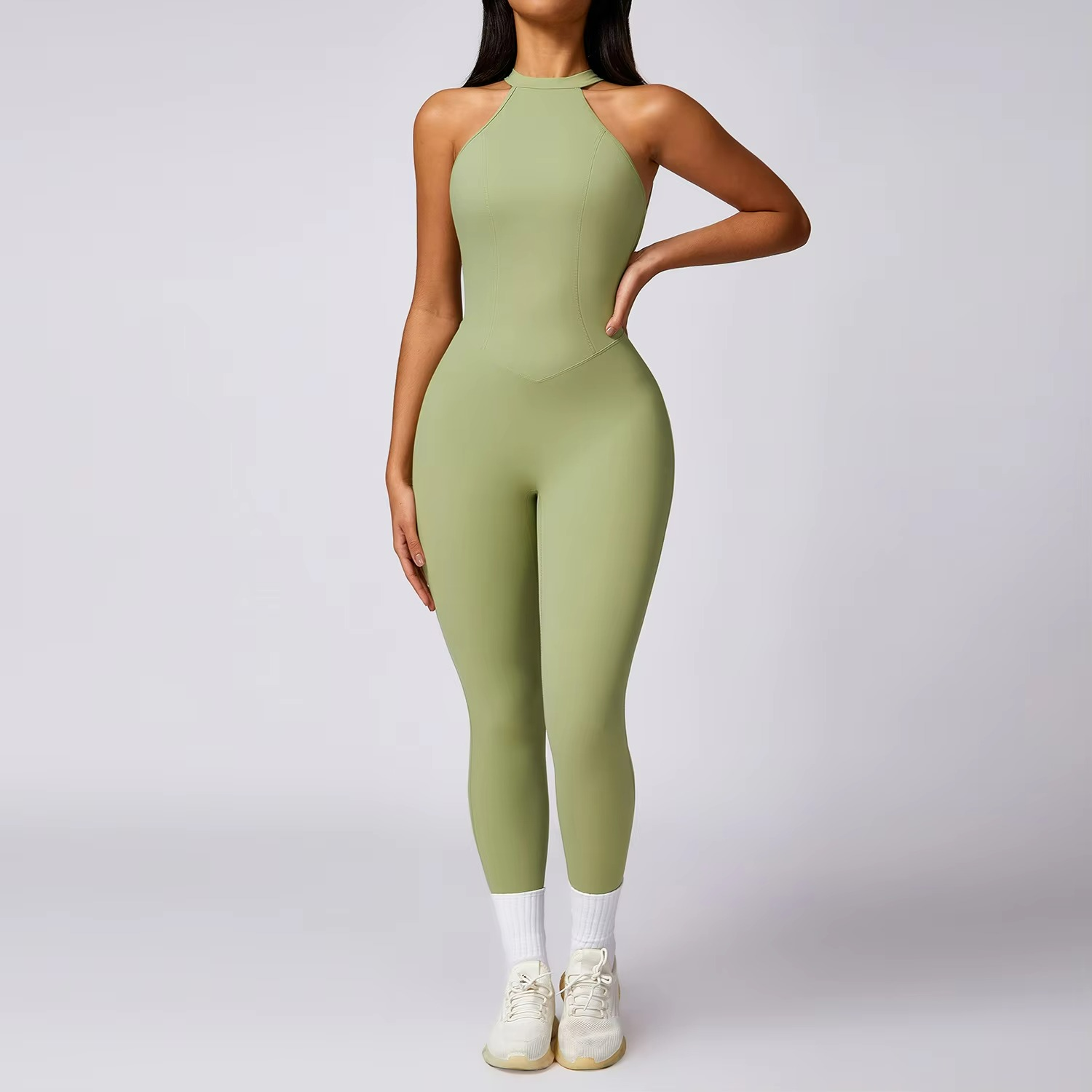 Kaela | Backless Pilates Jumpsuit for Airy Elegance TARHUS  Pilates Jumpsuit