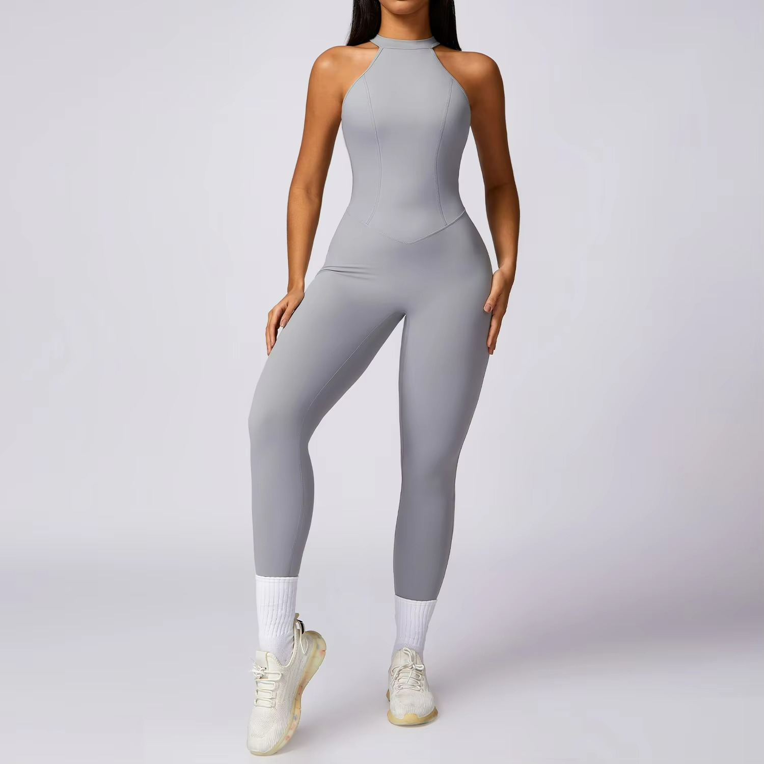 Kaela | Backless Pilates Jumpsuit for Airy Elegance TARHUS  Pilates Jumpsuit