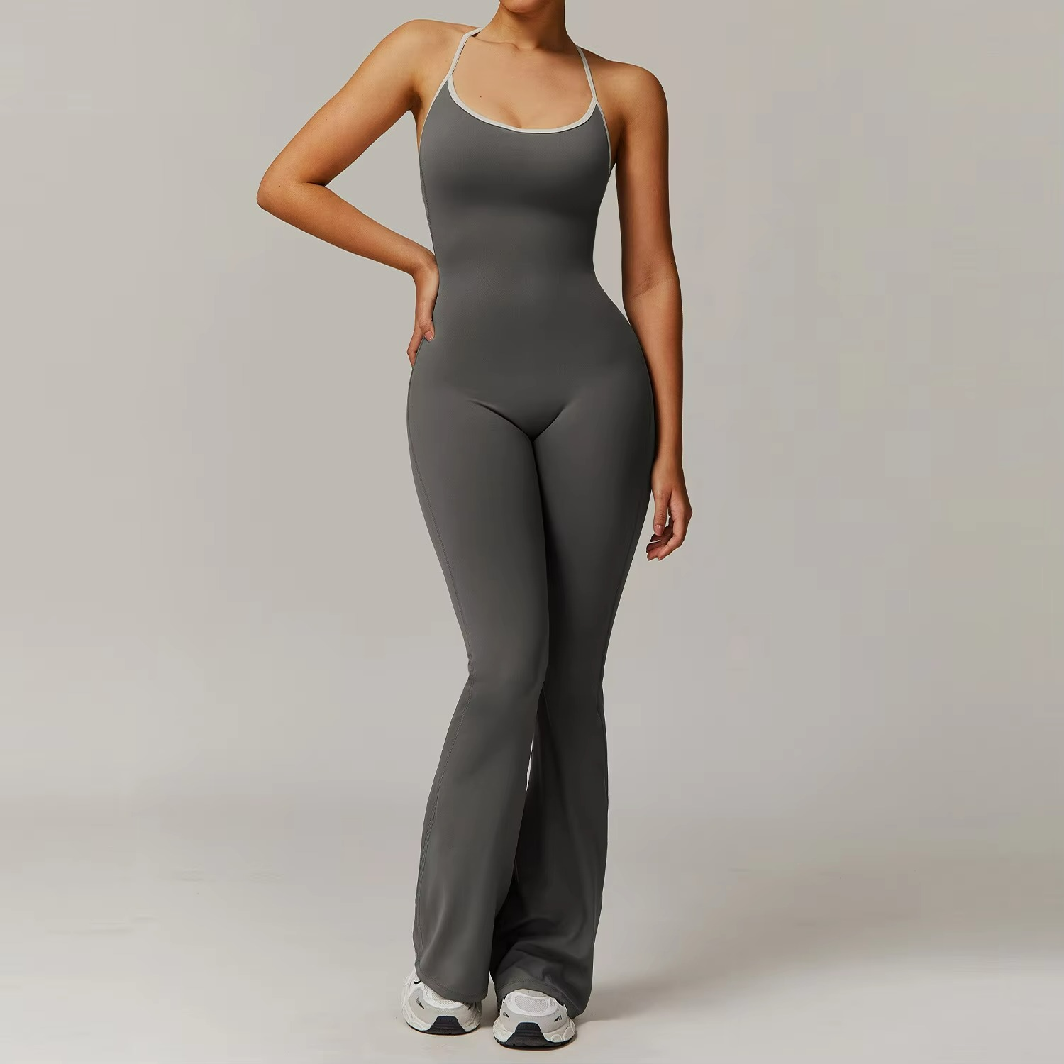 Talisse | Flare-Leg Pilates Jumpsuit for Elegant Movement TARHUS  Pilates Jumpsuit