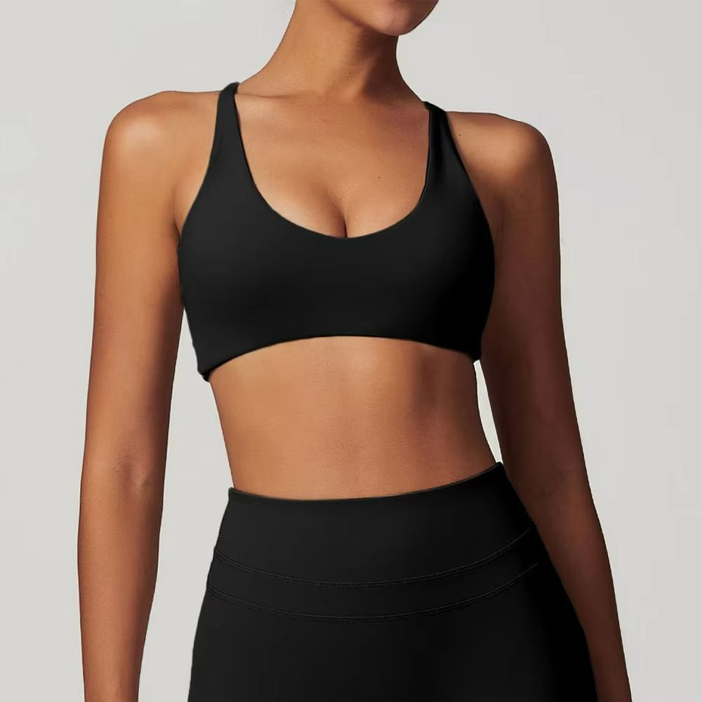 Charlotte | Luxe Race Back Pilates Top Bra with Crisscross Detailing TARHUS  Pilates Top