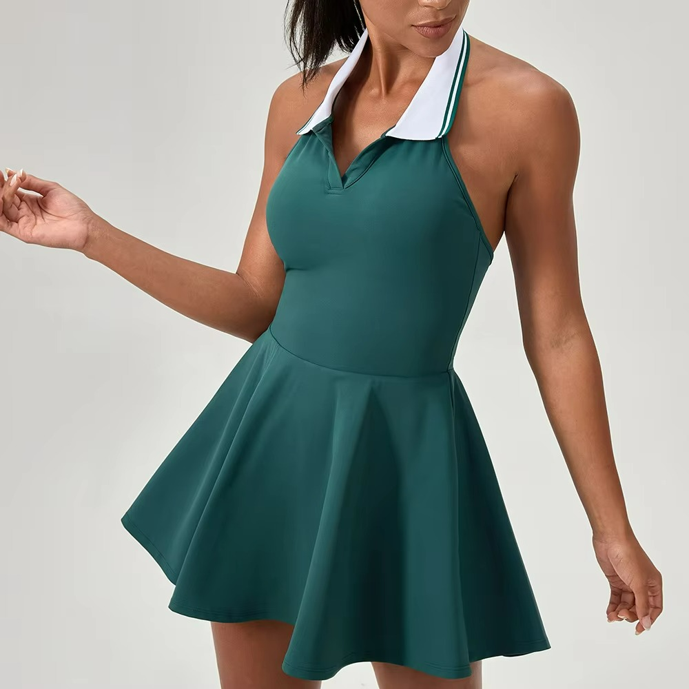 Kira | Refined Solid-Hue Sport Dress for Summer Outdoor Pursuits TARHUS  Padel Dress