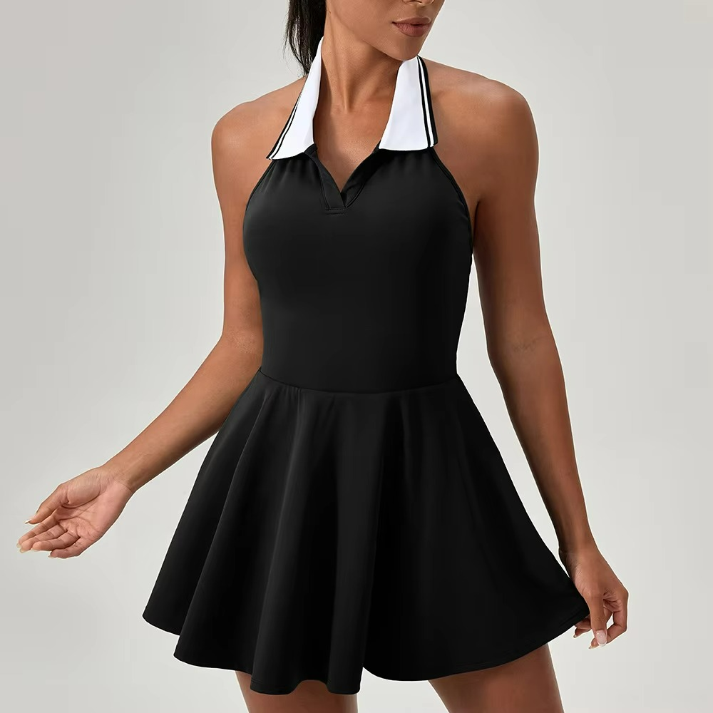 Karen | Gracious Solid-Tone Skort Dress for Dynamic Padel Play TARHUS  Padel Dress