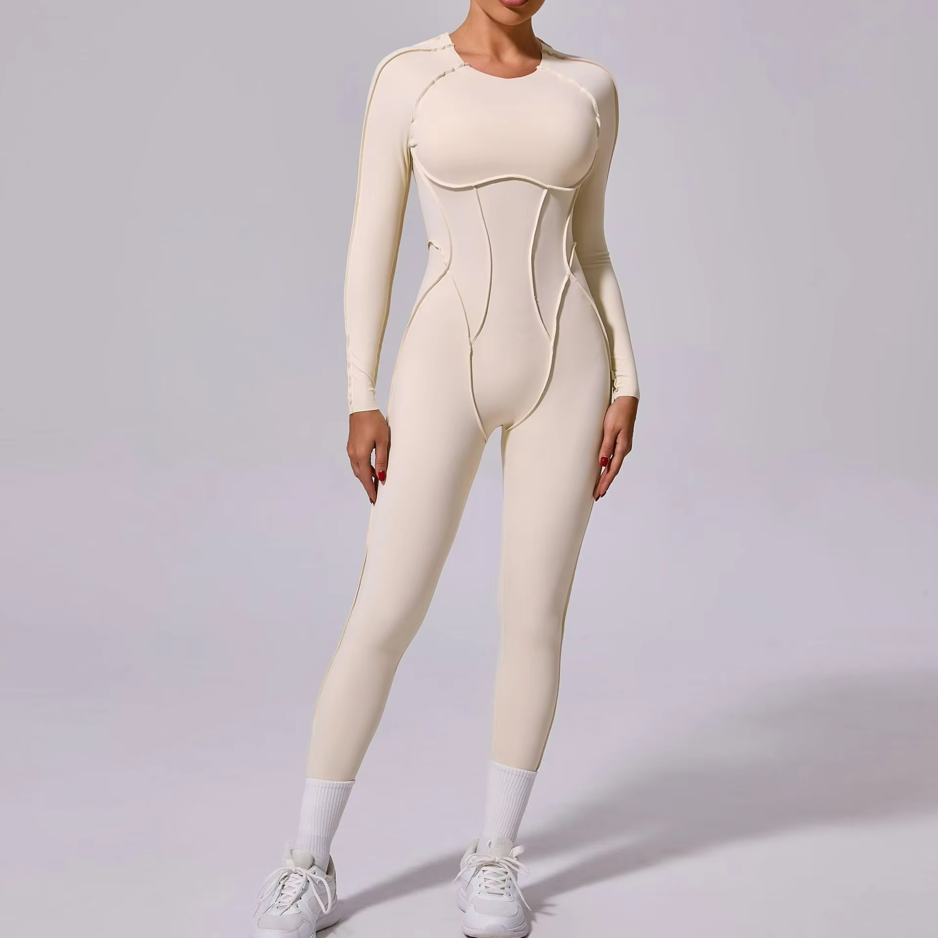 Nysa | Sleek Sleeve Pilates Jumpsuit for Cool Precision TARHUS  Pilates Jumpsuit