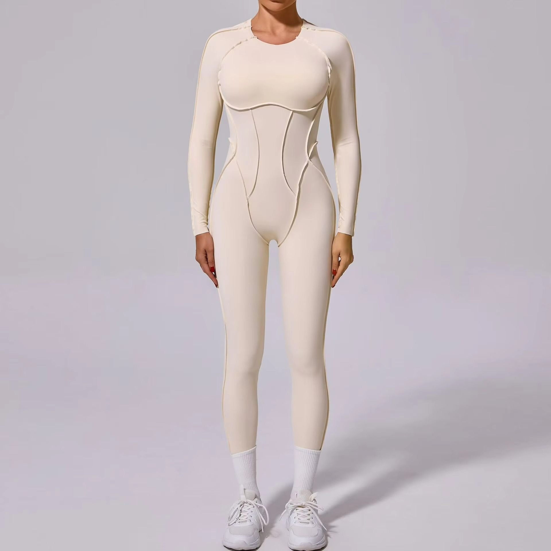 Nysa | Sleek Sleeve Pilates Jumpsuit for Cool Precision TARHUS  Pilates Jumpsuit