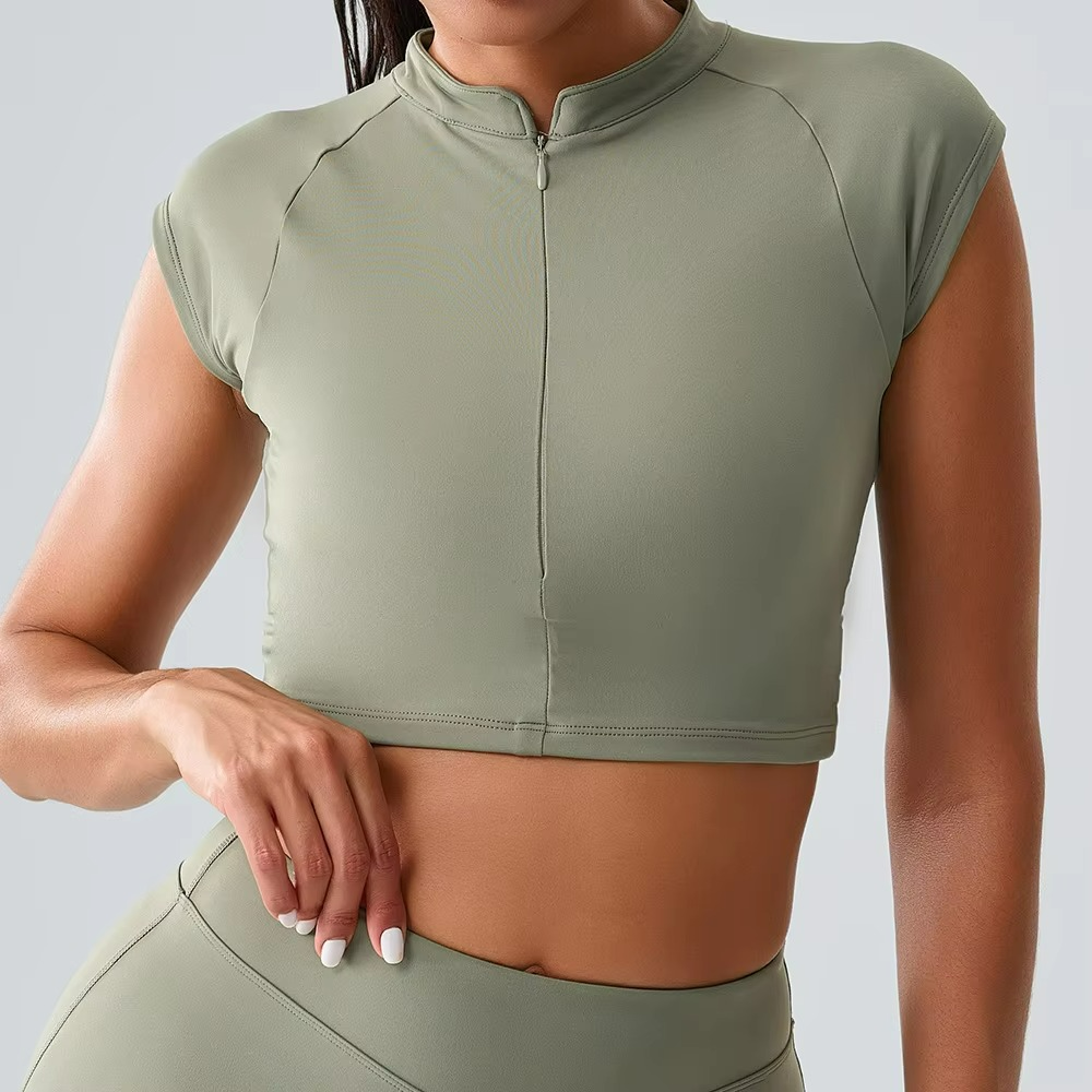 Mezari | Short-Sleeve Pilates Top for Dynamic Ease TARHUS  Pilates Top