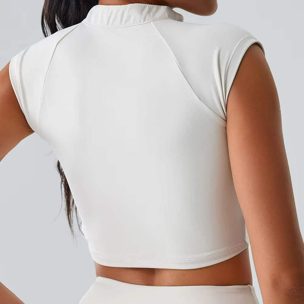 Mezari | Short-Sleeve Pilates Top for Dynamic Ease TARHUS  Pilates Top
