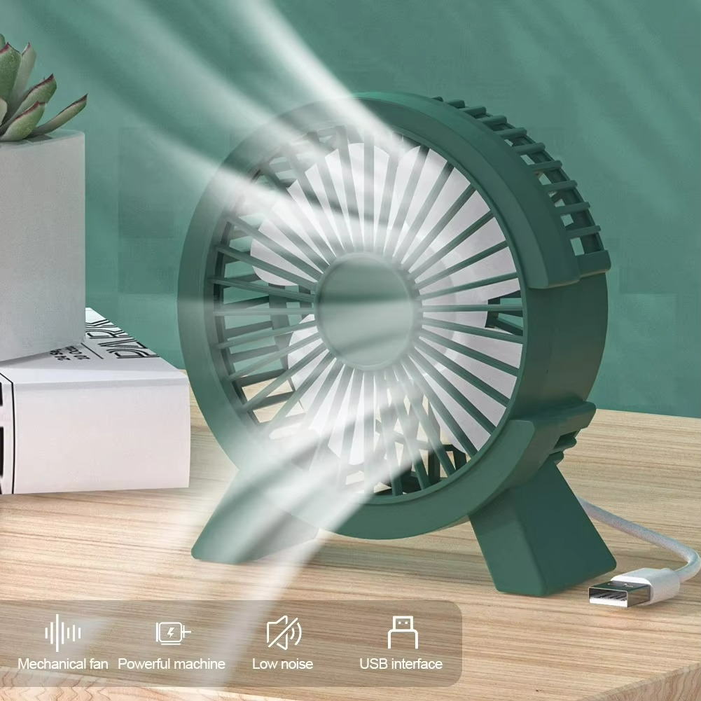Brisair | Mini Cooling Fan – Portable USB Desk Fan with Quiet Airflow & Elegant Design