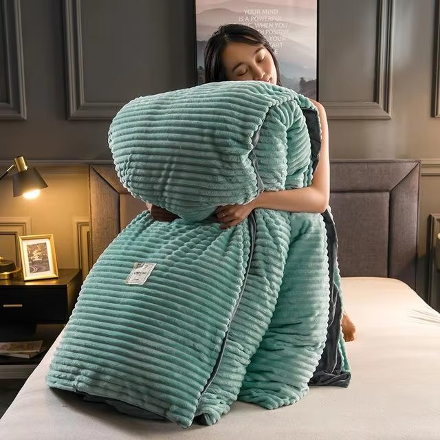 Velvet Fleece Blanket Cover for Ultimate Comfort – Soft, Warm, and Cozy Bedding Solution TARHUS  Bedding