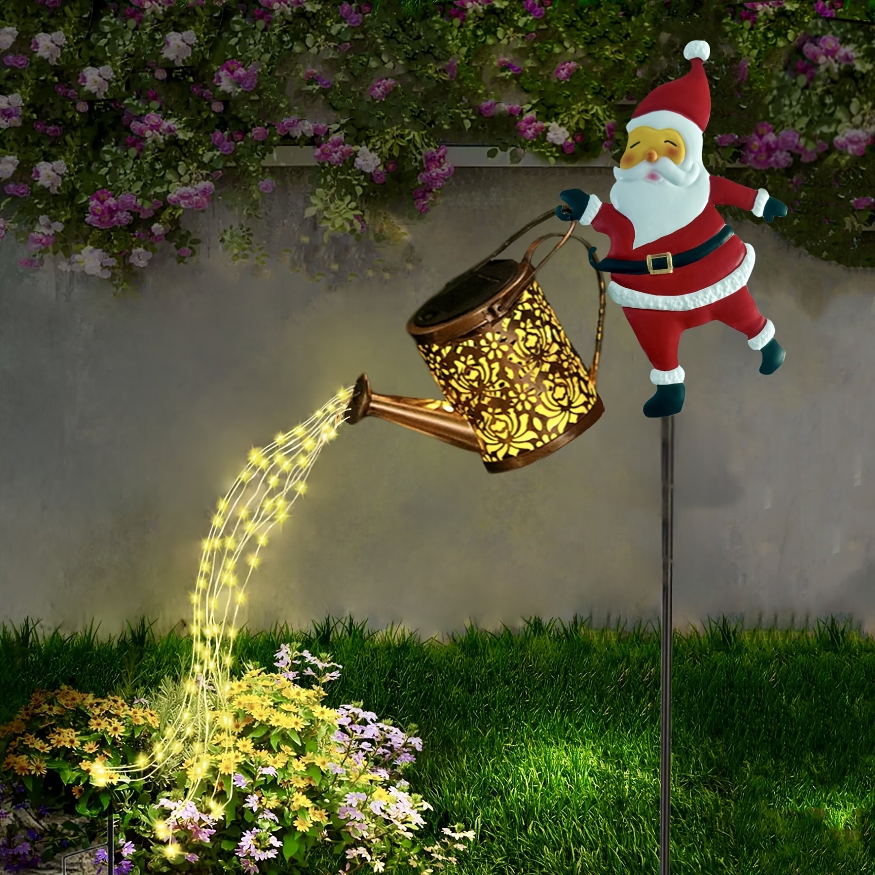 Solar-Powered Watering Can Light – Festive Outdoor LED Décor | GlowSanta TARHUS