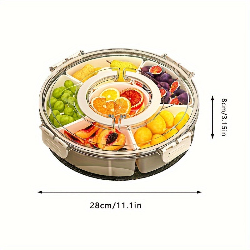 Rotating Snack Tray with Lid – Perfect for Parties & Holidays | SnackSpin TARHUS