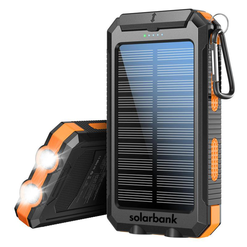 Solar Power Bank – Portable Waterproof Charger with Dual USB & LED Flashlight | SolarBank TARHUS