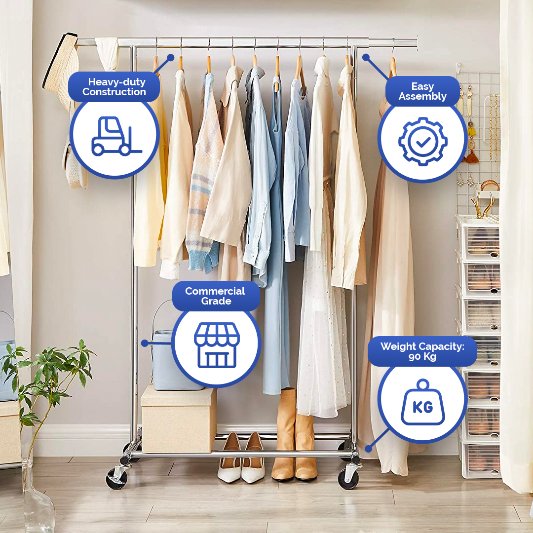 Heavy Duty Metal Garment Rack - TARHUS