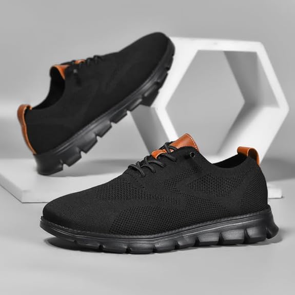 All Black Knit Sneakers – Sleek Design & Adaptive Comfort TARHUS