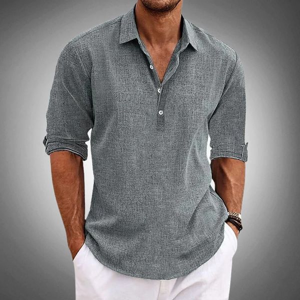 Tobias | Polo Shirt Atmungsaktiv aus 100% Leinen, Stilvoll und Lässig TARHUS  Polo Shirt