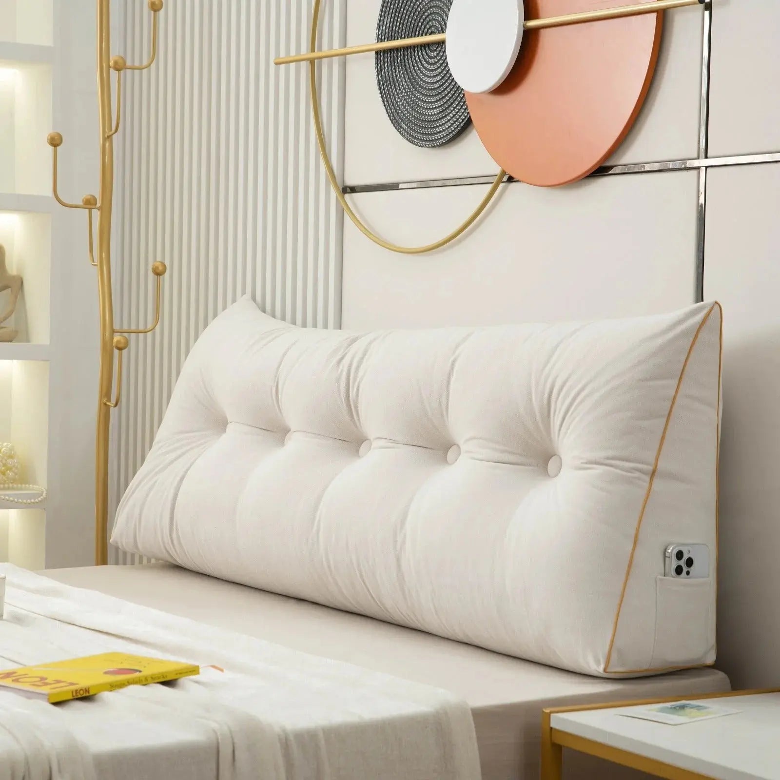 Wedge Backrest Pillow | Ergonomic Support – Bed & Sofa Comfort TARHUS  Luxury HeaderBoard Wedge Pillow