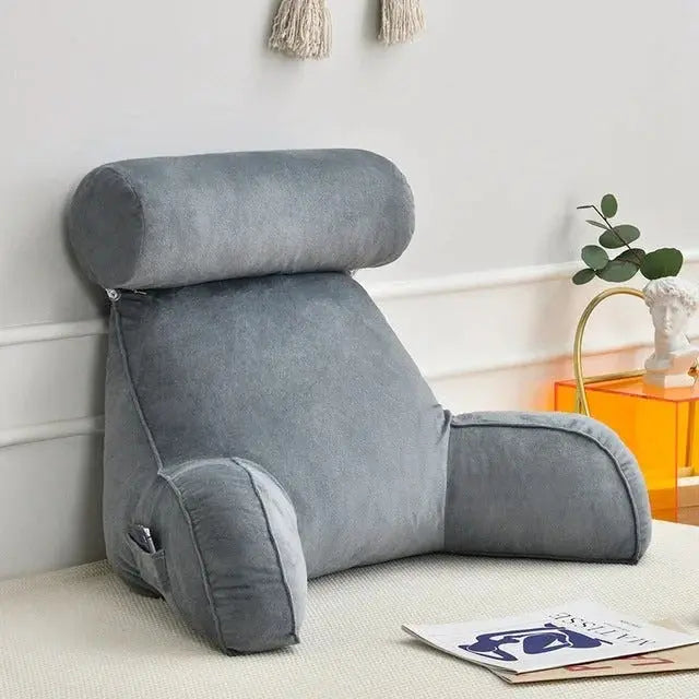 Backrest Pillow with Arms | Adjustable Headrest – Bed & Sofa Comfort TARHUS  Support Pillow
