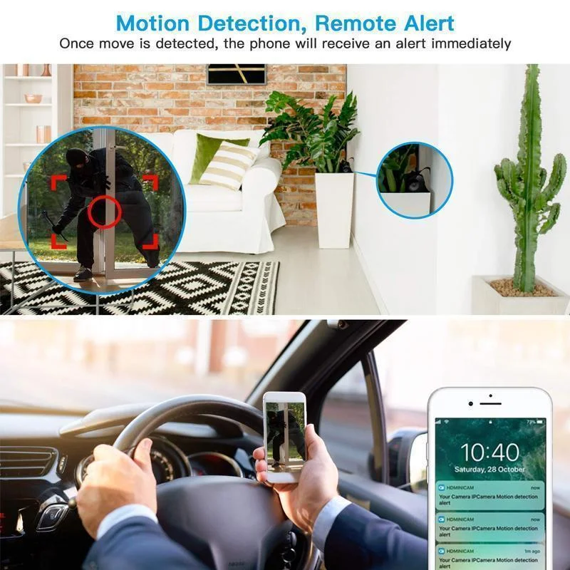 1080p Magnetic WiFi Mini Camera – Wireless Hidden Security Cam - TARHUS