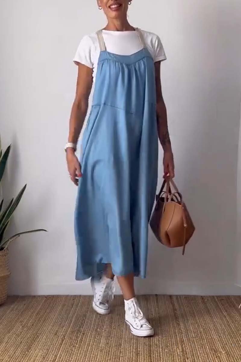 Aurora relaxed dress with loose straps