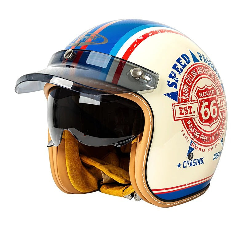 The Street King | Vintage Open Face Helmet – DOT & ECE Approved TARHUS